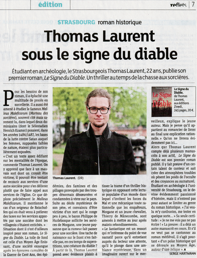 Article DNA de Serge Hartmann sur Thomas Laurent