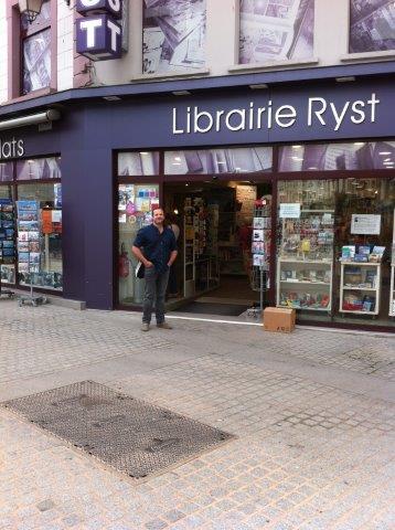 Bertrand Crapez à la librairie Ryst de Cherbourg