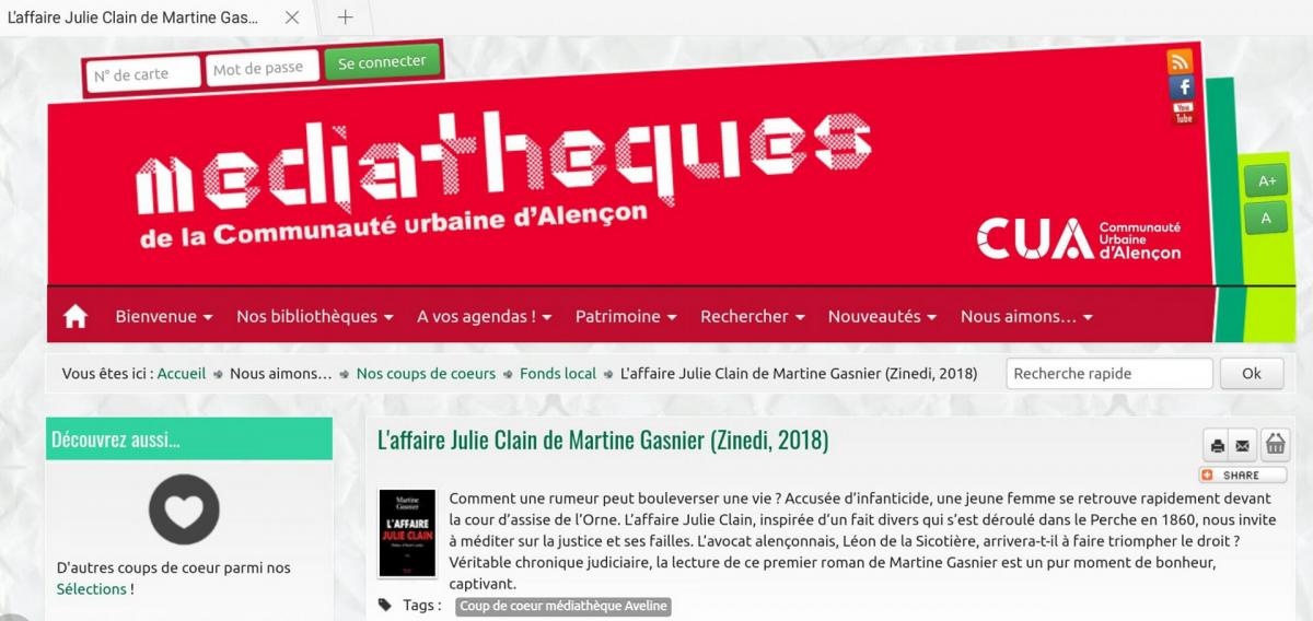 Mediatheques d alencon coup de coeur