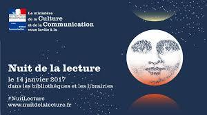Nuit de la Lecture samedi 14 janvier 2017