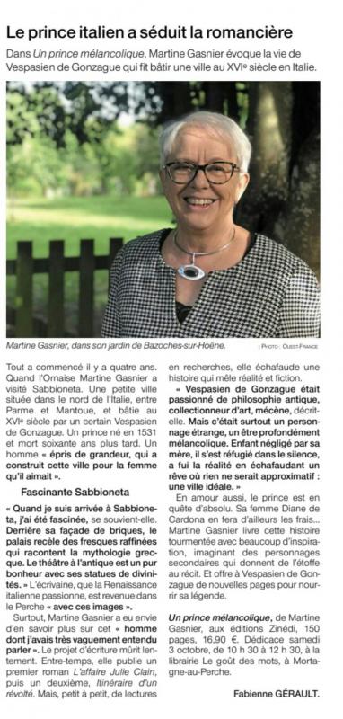 Ouest france du 1 octobre 2020